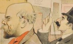 Verlaine et Moréas dessin en couleurs