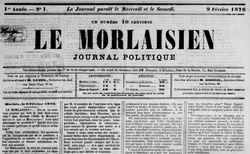 Accéder à la page "Morlaisien (Le) : journal politique"