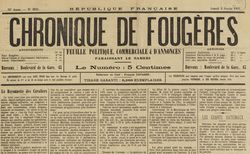 Accéder à la page "Chronique de Fougères"