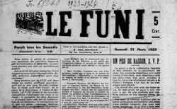 Accéder à la page "Funi (Le) : journal officiel de la commune libre de Belleville"