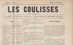 Accéder à la page "Coulisses (Les) : journal quotidien"