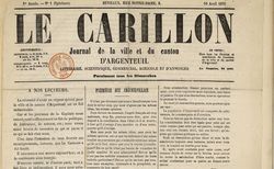 Accéder à la page "Carillon (Le) : journal de la ville et du canton d'Argenteuil"