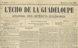 Accéder à la page "Écho de la Guadeloupe (L') (Pointe-à-Pitre, Guadeloupe)"