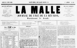 Accéder à la page "Malle (La) : journal de l'île de La Réunion "