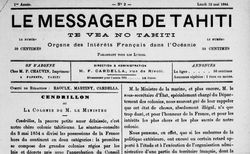 Accéder à la page "Messager de Tahiti (Vea no Tahiti) (Papeete)"