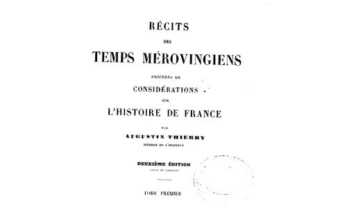 Accéder à la page "Augustin Thierry, Récits des temps mérovingiens, (Paris : J. Tessier, 1842)"