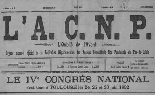 Accéder à la page " A.C.N.P. L'oublié de l'avant (L')"