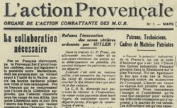 Accéder à la page "Action provençale (L')"