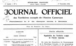 Accéder à la page "Cameroun, journal officiel"