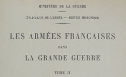 Accéder à la page "Les armées françaises dans la Grande Guerre"