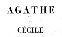 Accéder à la page "Agathe et Cécile en feuilleton"