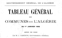 Accéder à la page "Gouvernement général, direction des affaires civiles et financières"