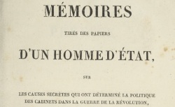 Accéder à la page "Allonville, Mémoires tirés des papiers d'un homme d'Etat"