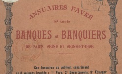 Accéder à la page "Annuaire Favre. Banques & banquiers"