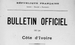 Accéder à la page "Côte d'Ivoire, bulletin officiel, comptes et budgets"