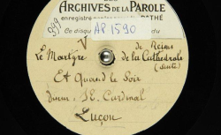 Accéder à la page "Et quand le soir... / Cardinal Luçon, voix."