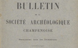 Accéder à la page "Société archéologique champenoise (Reims)"