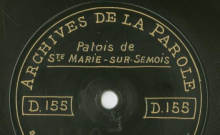 Enregistrements réalisés dans les villages de Habay-la-Meuse et Sainte-Marie-sur-Semois (Belgique) le 20 juillet 1912 (3 disques)