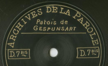 Enregistrements réalisés dans les villages de Gespunsart et Sormonne le 3 juillet 1912 (5 disques)