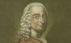 Arouet de Voltaire. Galerie universelle : estampe (État avec, sous les mots 