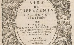 Accéder à la page "Les livres d'airs de différents auteurs"