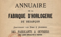 Accéder à la page "L'horlogerie à Besançon"