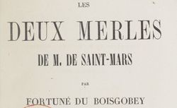 Les deux merles de M. de Saint-Mars