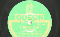 Disque NC Odéon 171018 - Roger Bourdin (1900-1973) est un baryton français, élève puis professeur au Conservatoire de Paris. Les choeurs de l'Opéra-comique sont dirigés par Gustave Cloez - source : gallica.bnf.fr/BnF