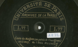 Accéder à la page "Archives de la Parole (1912)"