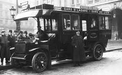 Agence Rol, Autobus, service des gares : Gare St-Lazare-Gare de Lyon, 1908