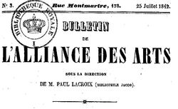 Accéder à la page "Bulletin de l'Alliance des arts"