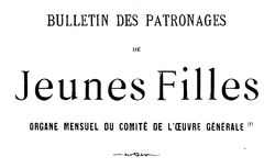 Accéder à la page "Bulletin des patronages de jeunes filles"