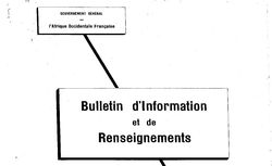 Accéder à la page "Gouvernement général de l'AOF : bulletin hebdomadaire d'information"