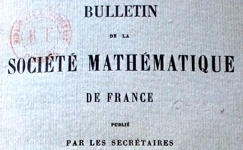 Accéder à la page "Bulletin de la Société mathématique de France"