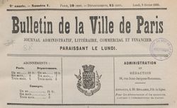 Accéder à la page "Bulletin de la Ville de Paris"