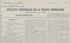 Accéder à la page "Bulletin périodique de la presse américaine"