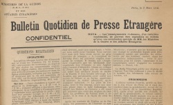 Accéder à la page "Bulletin quotidien de presse étrangère"