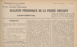 Accéder à la page "Bulletin périodique de la presse grecque"