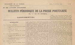 Accéder à la page "Bulletin périodique de la presse portugaise"