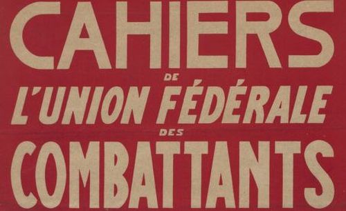 Accéder à la page "Cahiers de l'Union fédérale des combattants"