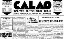 Accéder à la page "Calao"