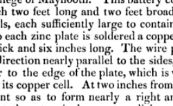 CALLAN, Nicholas (1799-1864) On a new Galvanic battery