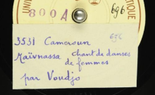 Accéder à la page "Maïvnassa : chant de danse pour les femmes ; M'bre : chant pour les morts / Voudjo, chant"