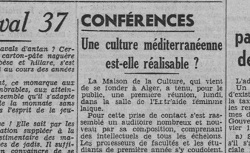 Accéder à la page "Camus conférencier à Alger"