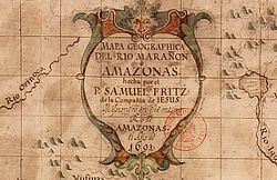 Mapa geographica del rio Marañon o Amazonas, hecha / por el P. Samuel Fritz