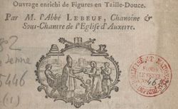 Accéder à la page "Lebeuf, Jean (1687-1760)"