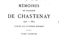 Accéder à la page "Chastenay, Madame de, Mémoires"