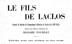 Accéder à la page "Choderlos de Laclos, commandant, Carnets de marche"