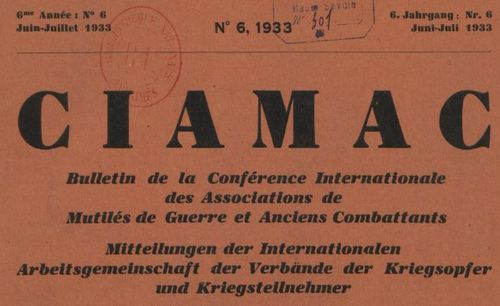 Accéder à la page "CIAMAC. Bulletin de la Conférence internationale des associations de mutilés de guerre et anciens combattants"