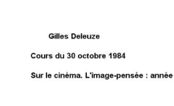 Accéder à la page "Sur le cinéma. L'image-pensée"